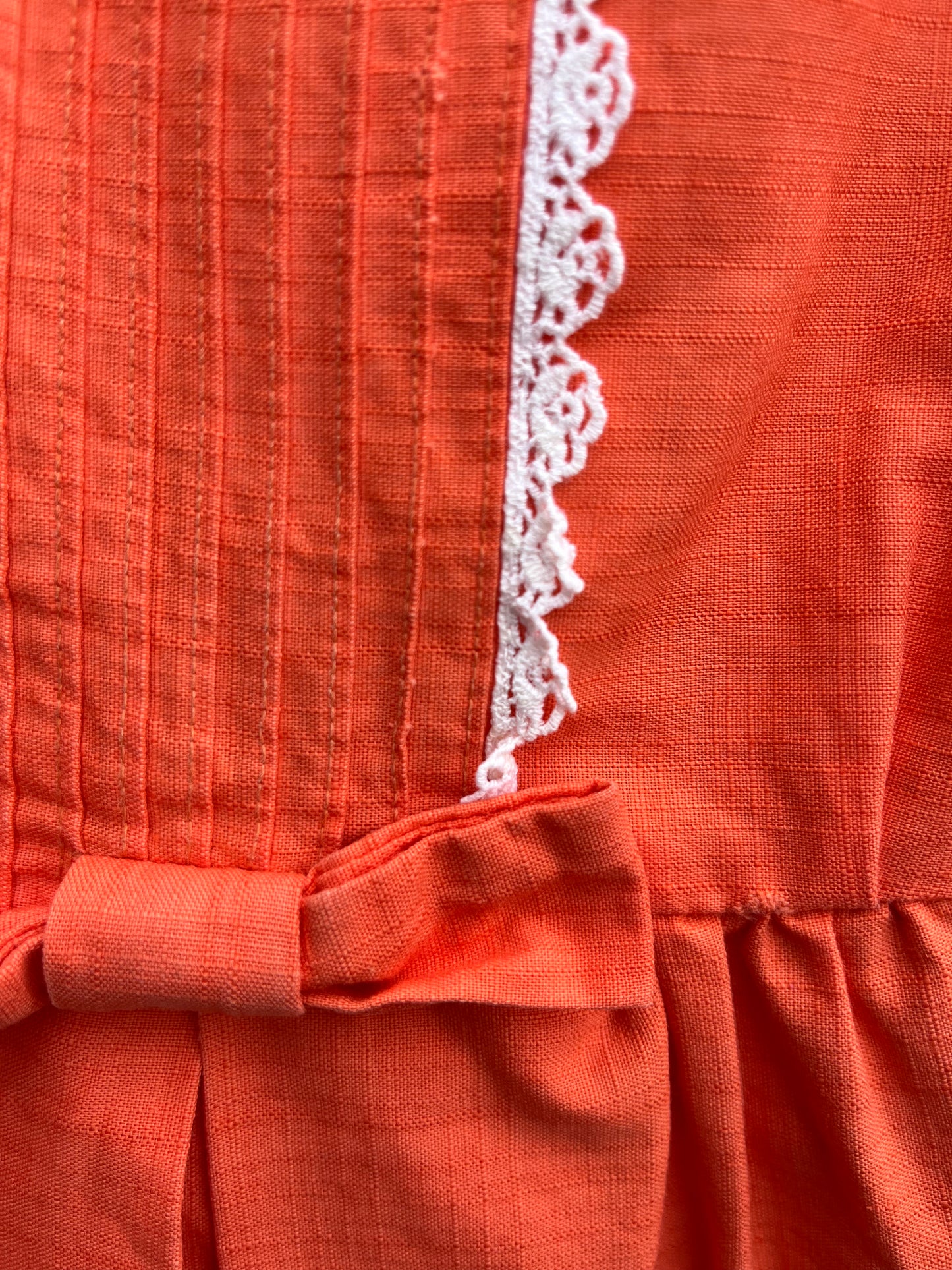 80s orange dress   2y (92cm)