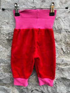 Red velour pants  3m (62m)