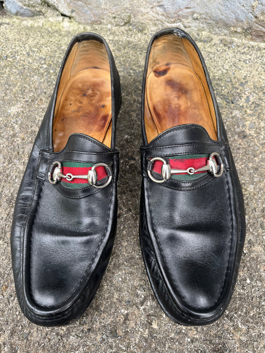 Black loafers   uk 9.5 (eu 43.5)