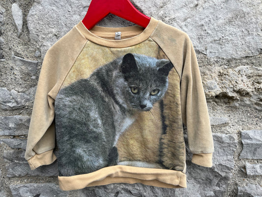 Cat sweatshirt    12-18m (80-86cm)