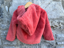 Load image into Gallery viewer, PoP Coral fluffy jacket    12-18m (80-86cm)
