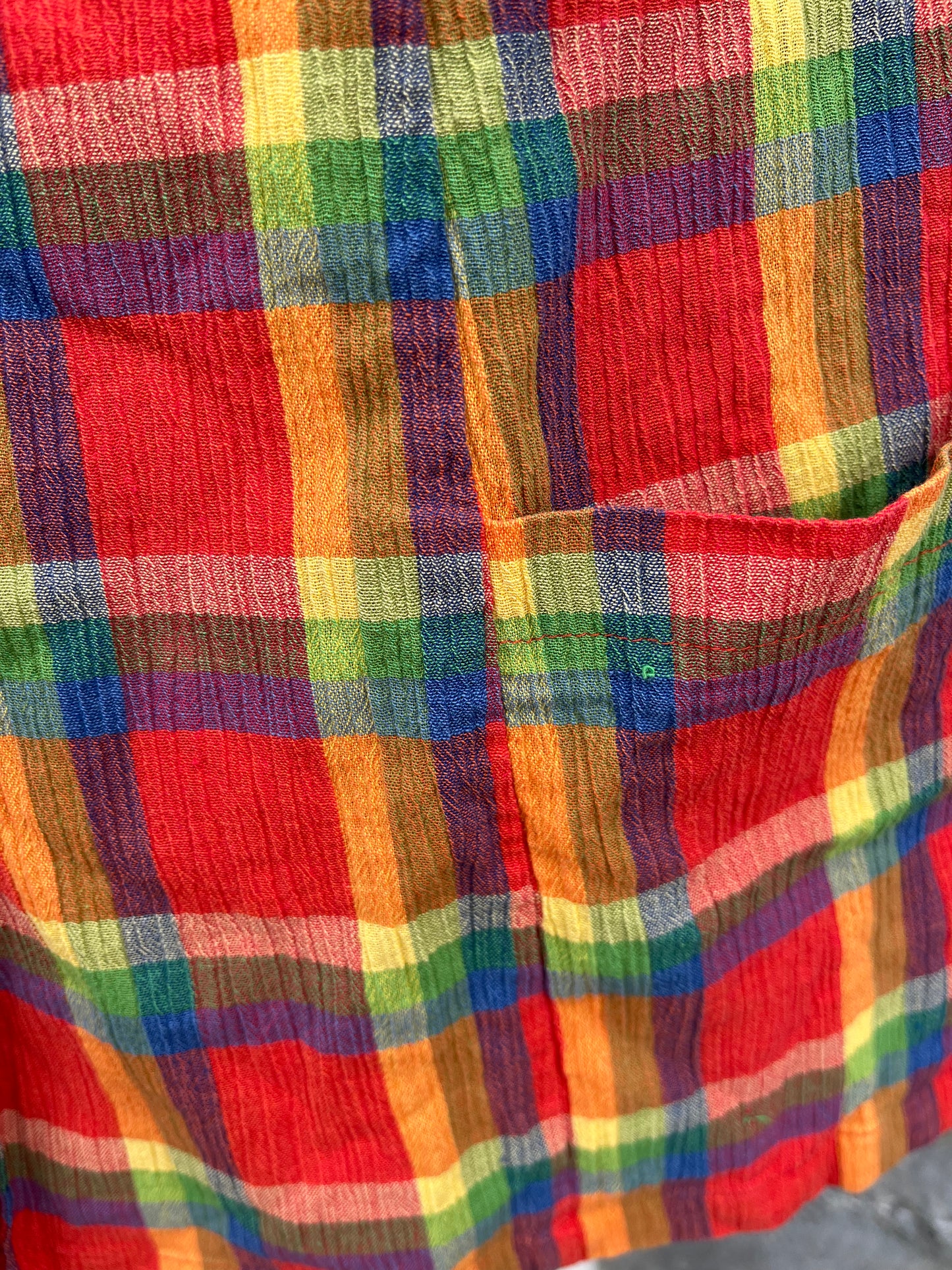 90s rainbow check blazer uk 12