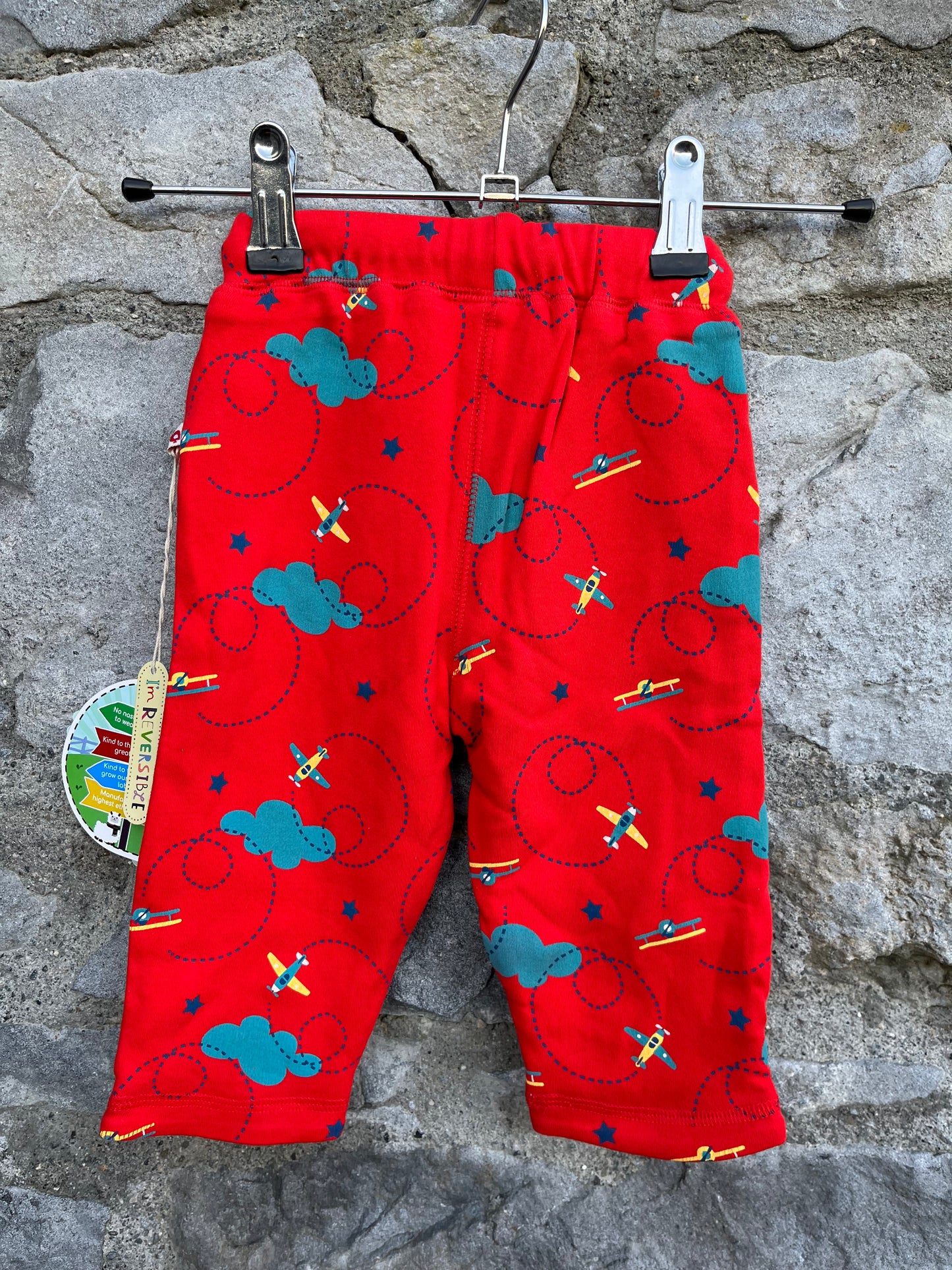 Reversible planes pants  3-6m (62-68cm)