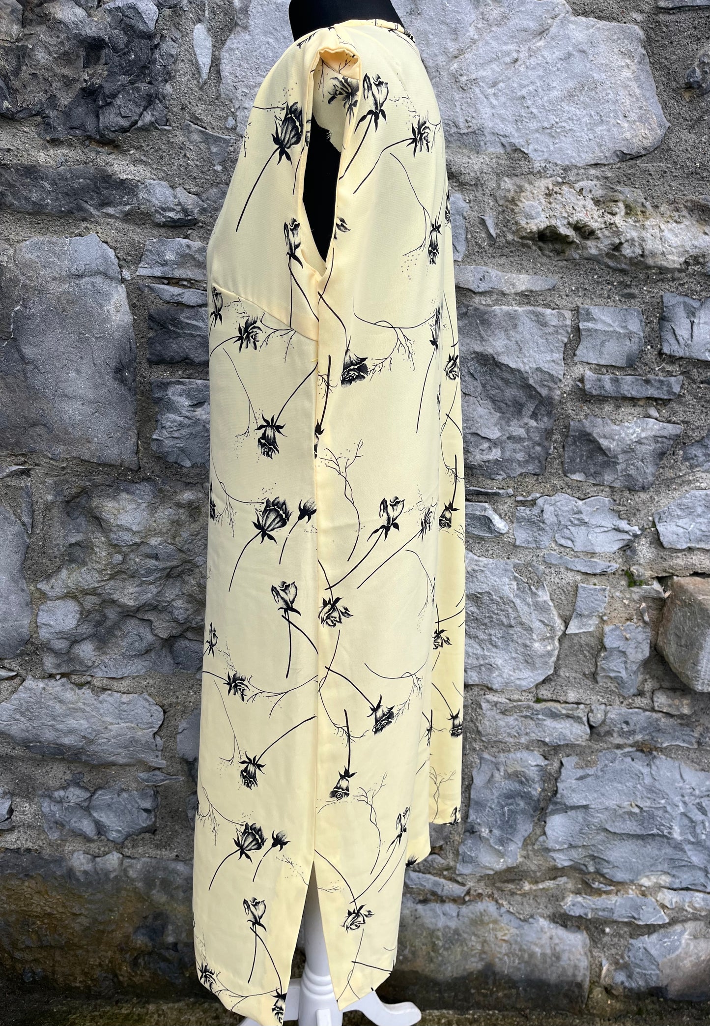 90s yellow roses dress uk 8-10 am