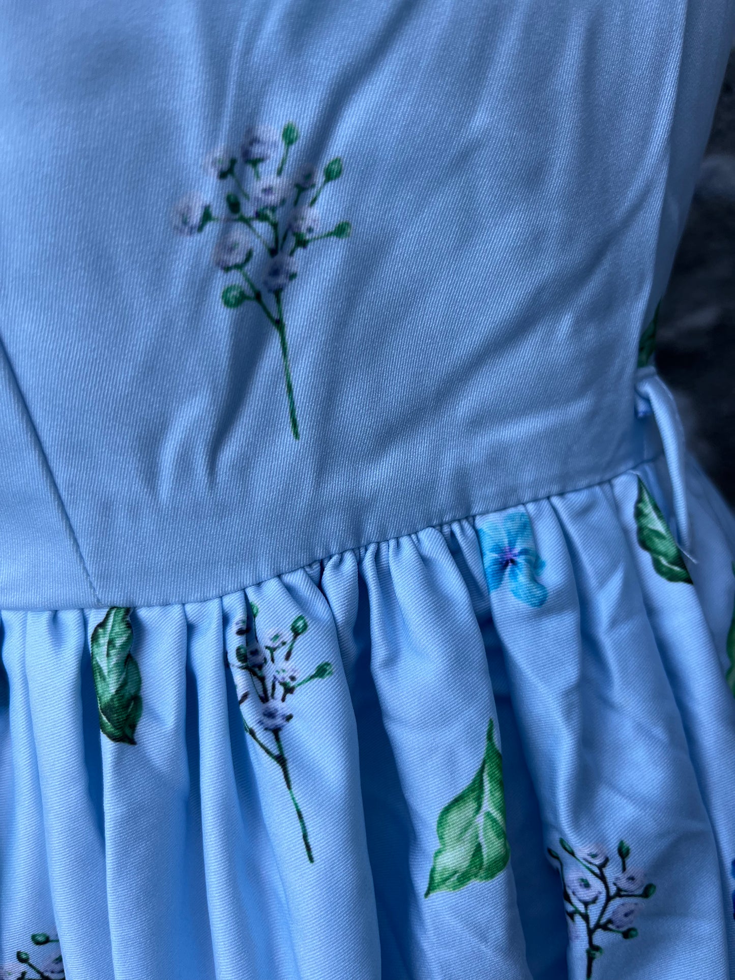 Blue floral dress uk 10