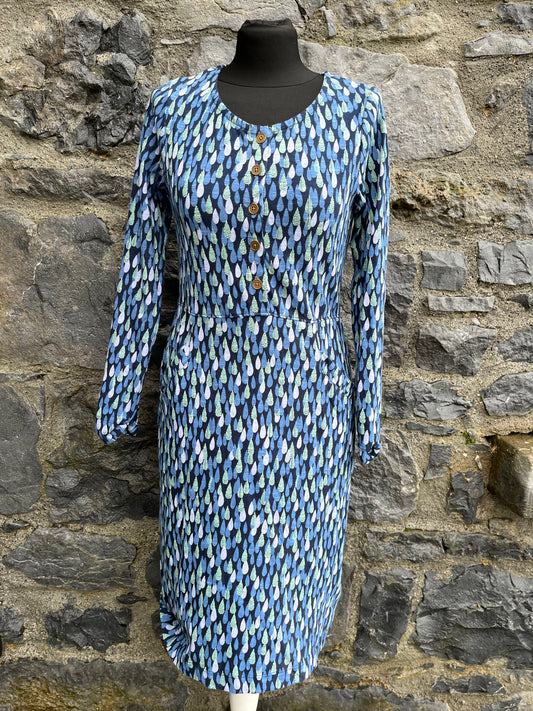 Blue drops dress uk 6-8