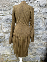 Load image into Gallery viewer, 80s brown arrows dress uk 6-8
