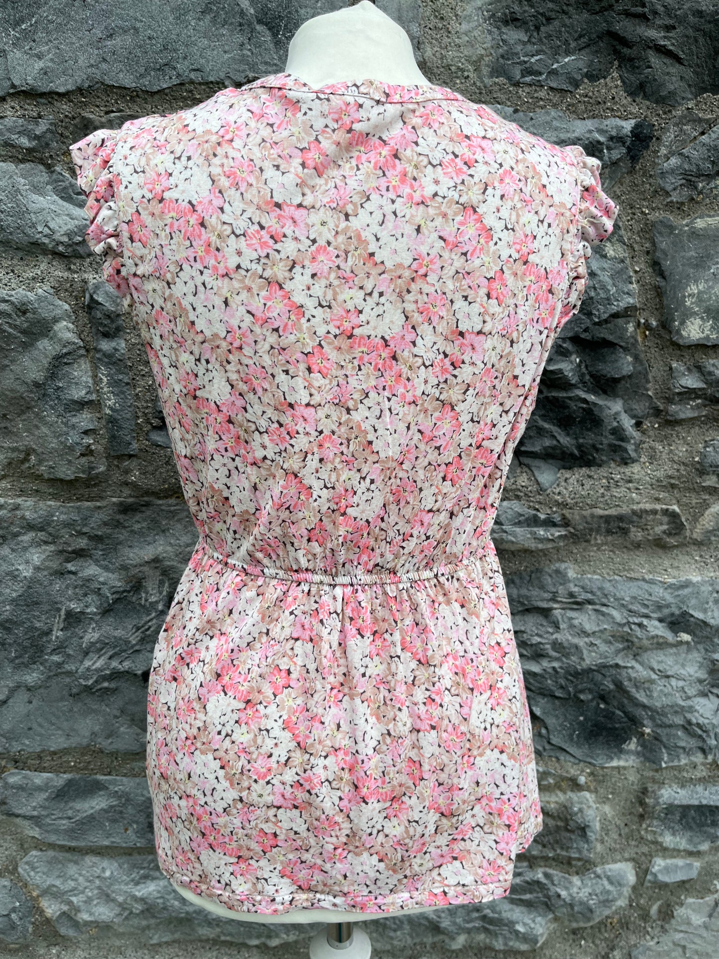 Pink floral maternity top  uk 12