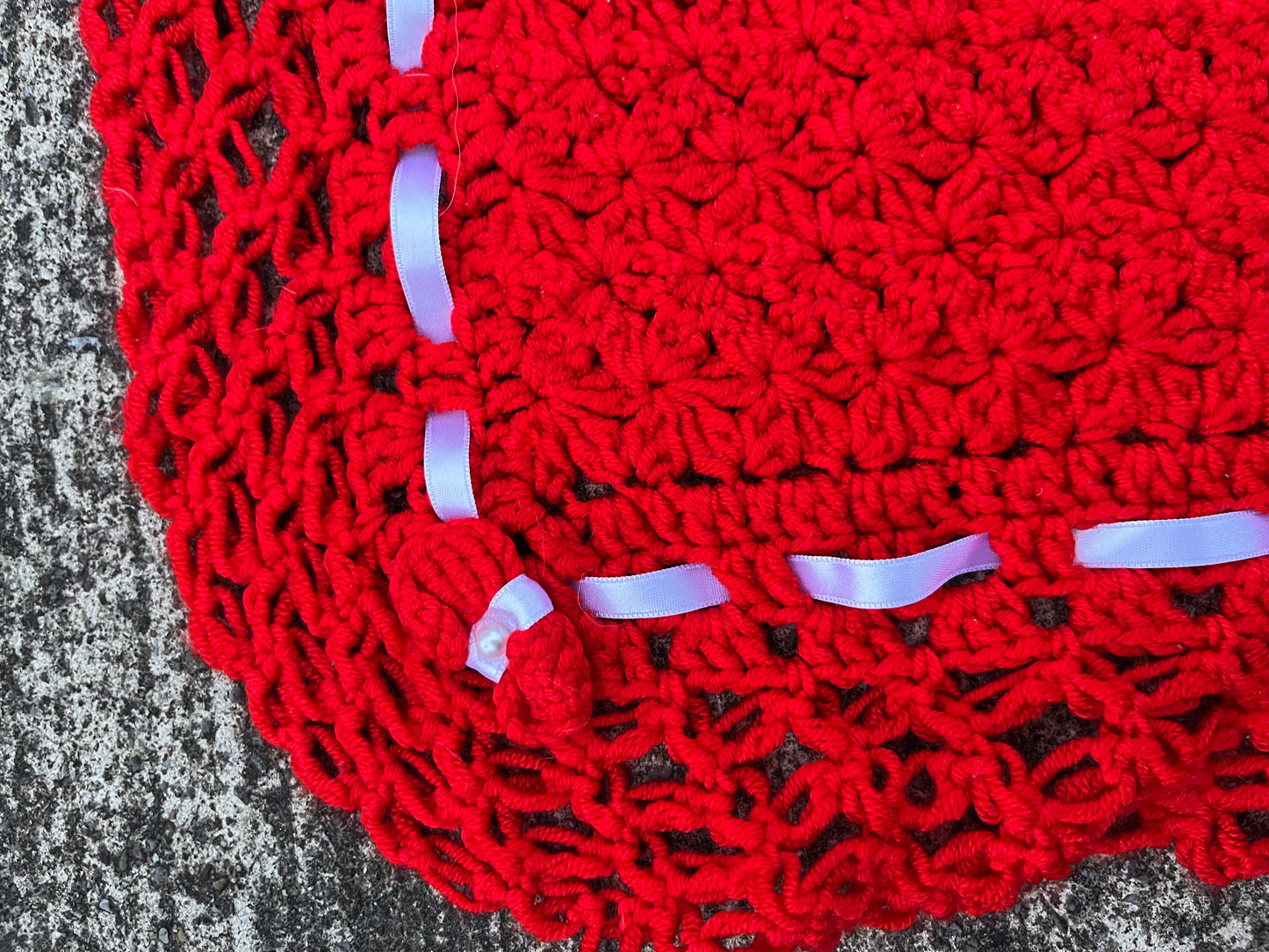 Red baby blanket