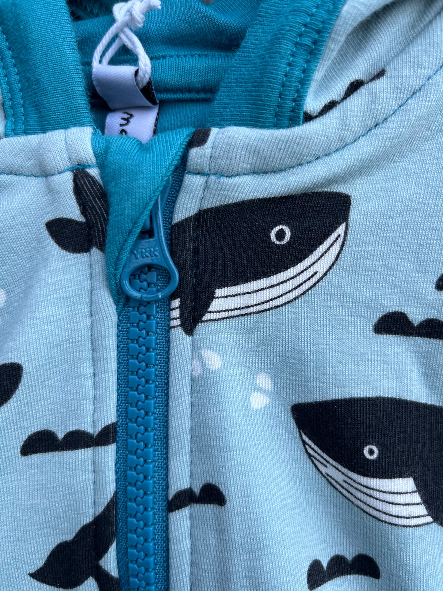 Whales hoodie  18-24m (86-92cm)