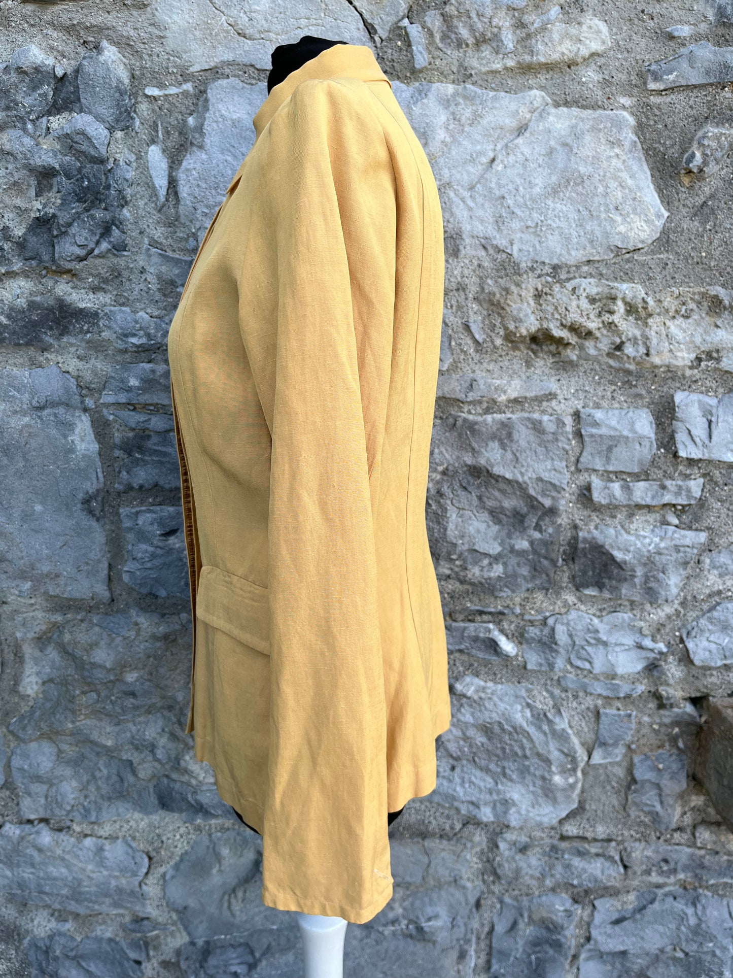 90s yellow blouse 8-10