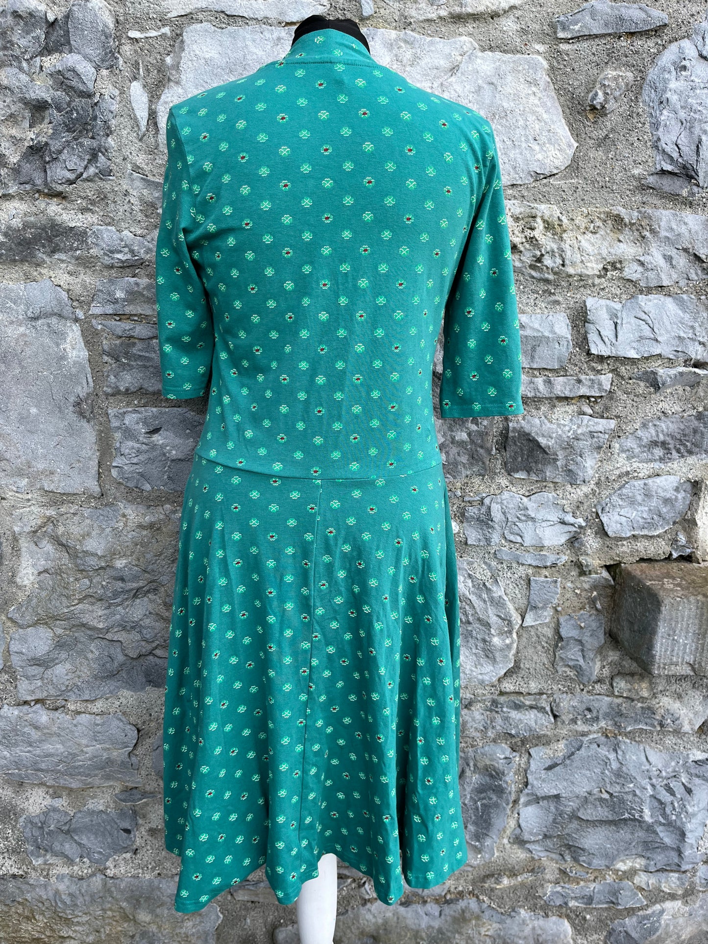 Green clover dress uk 10