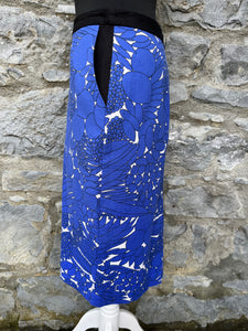 Blue floral skirt uk 10