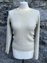 Load image into Gallery viewer, Beige check jumper   uk 10
