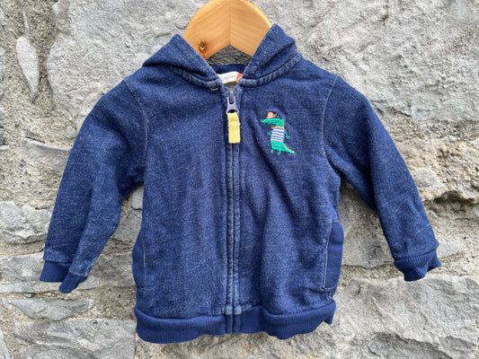 Navy hoodie   3-6m (62-68cm)