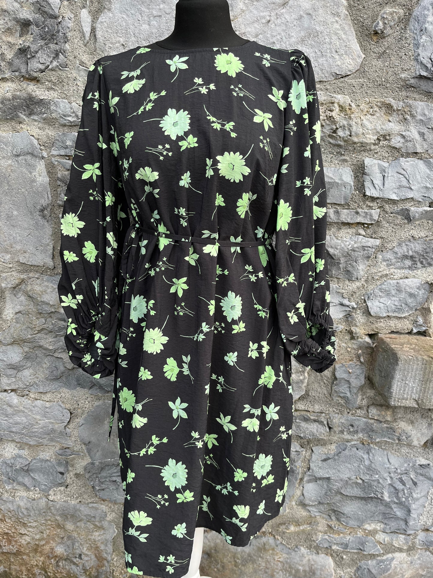 Green flowers maternity dress uk 12-14