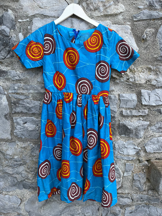 Blue spirals dress  10-11y (140-146cm) We