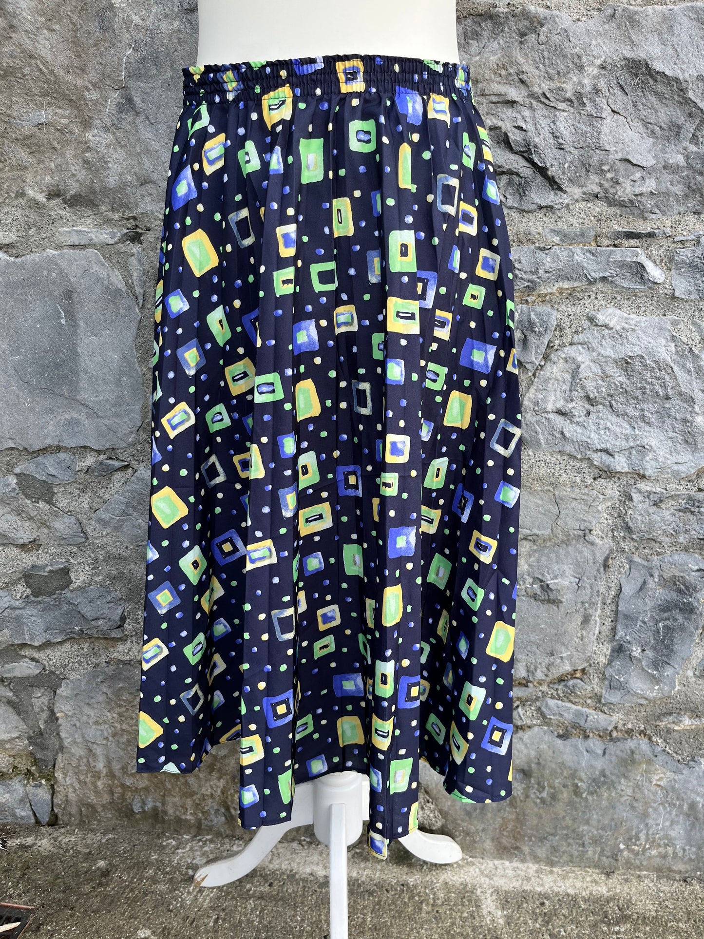 80s squares skirt uk 8-10