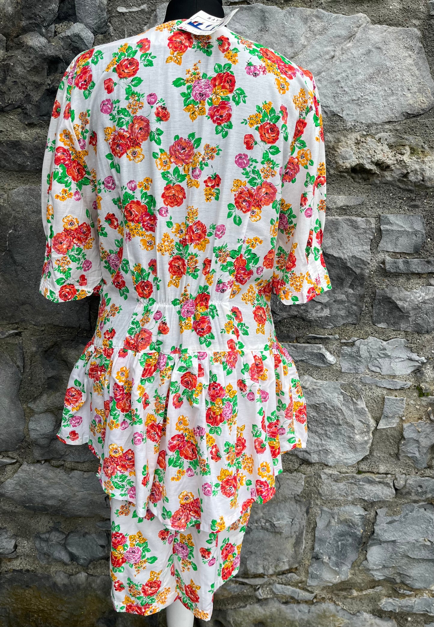 80s floral dress uk 10