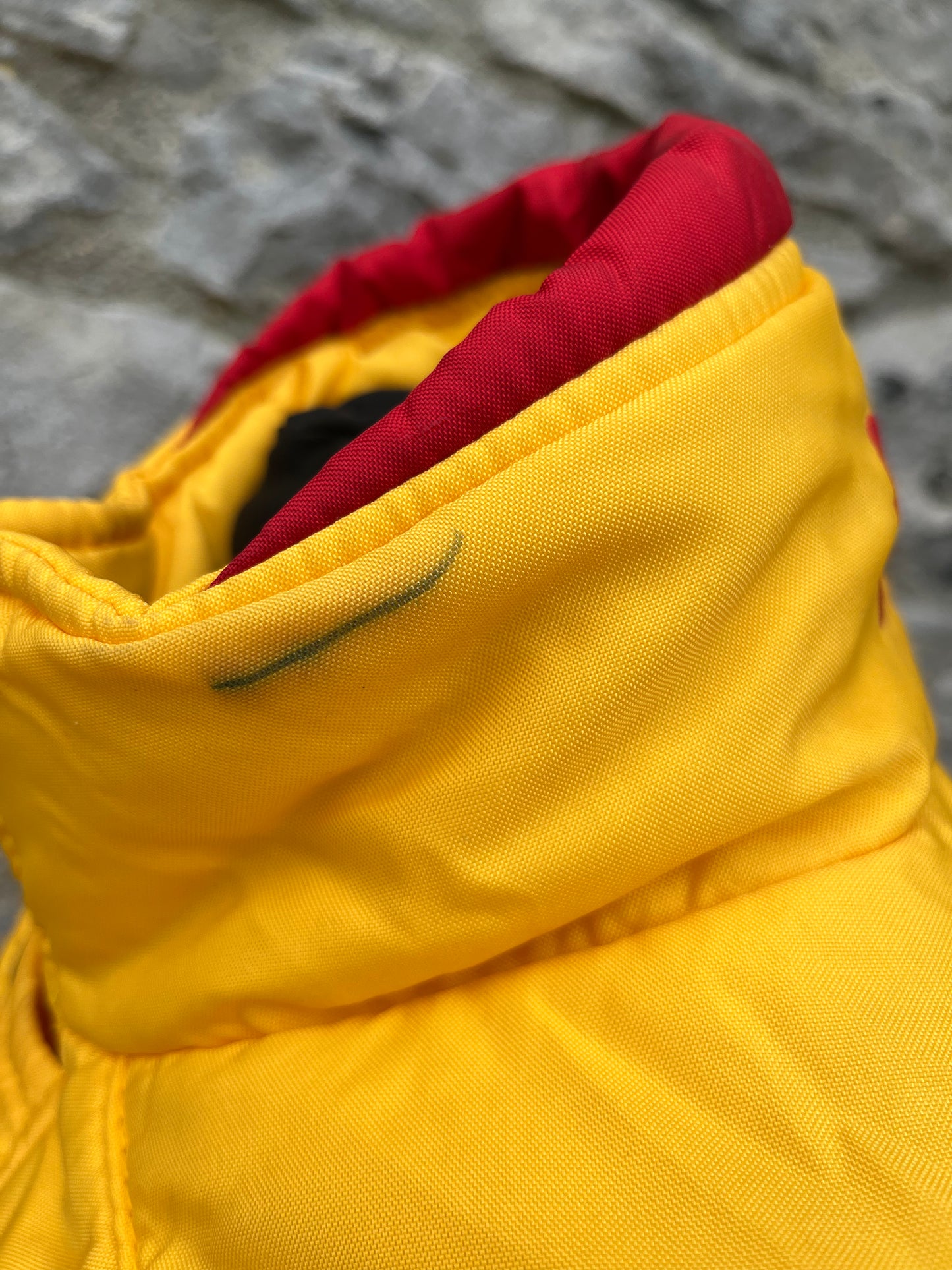 80s red&yellow jacket uk 8