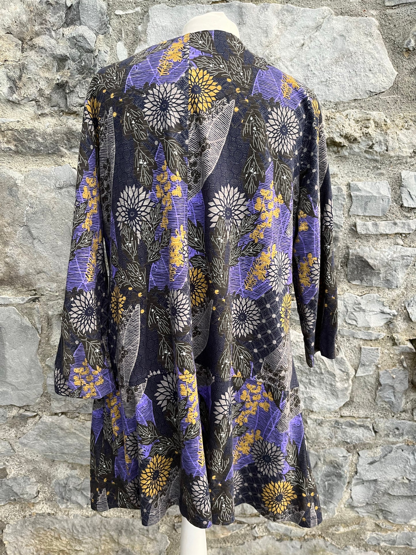 Charcoal&purple tunic  uk 18