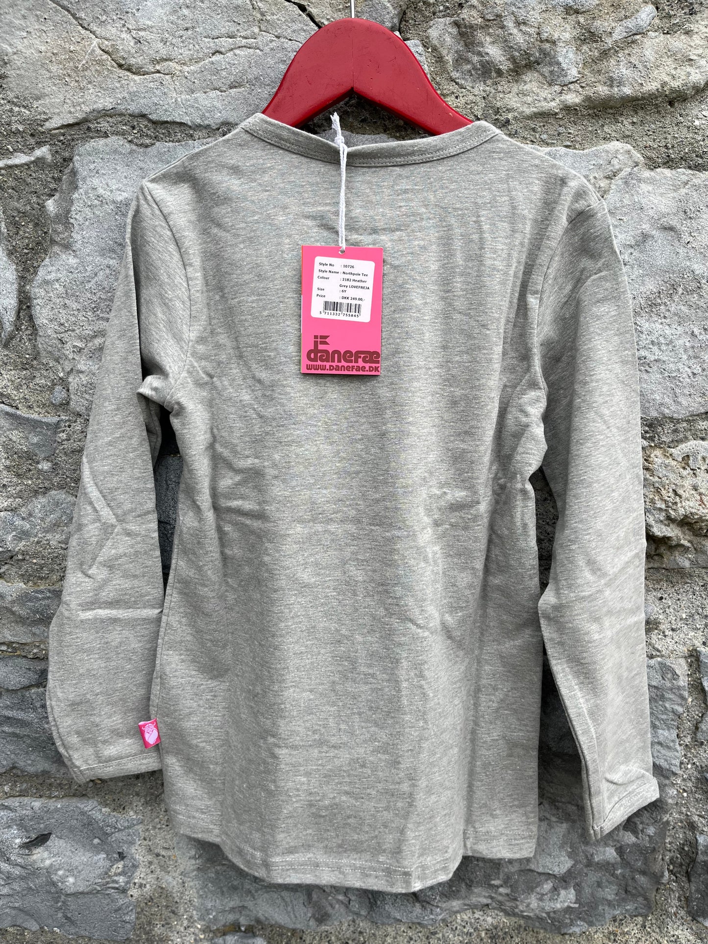 Grey love top   4-5y (104-110cm)