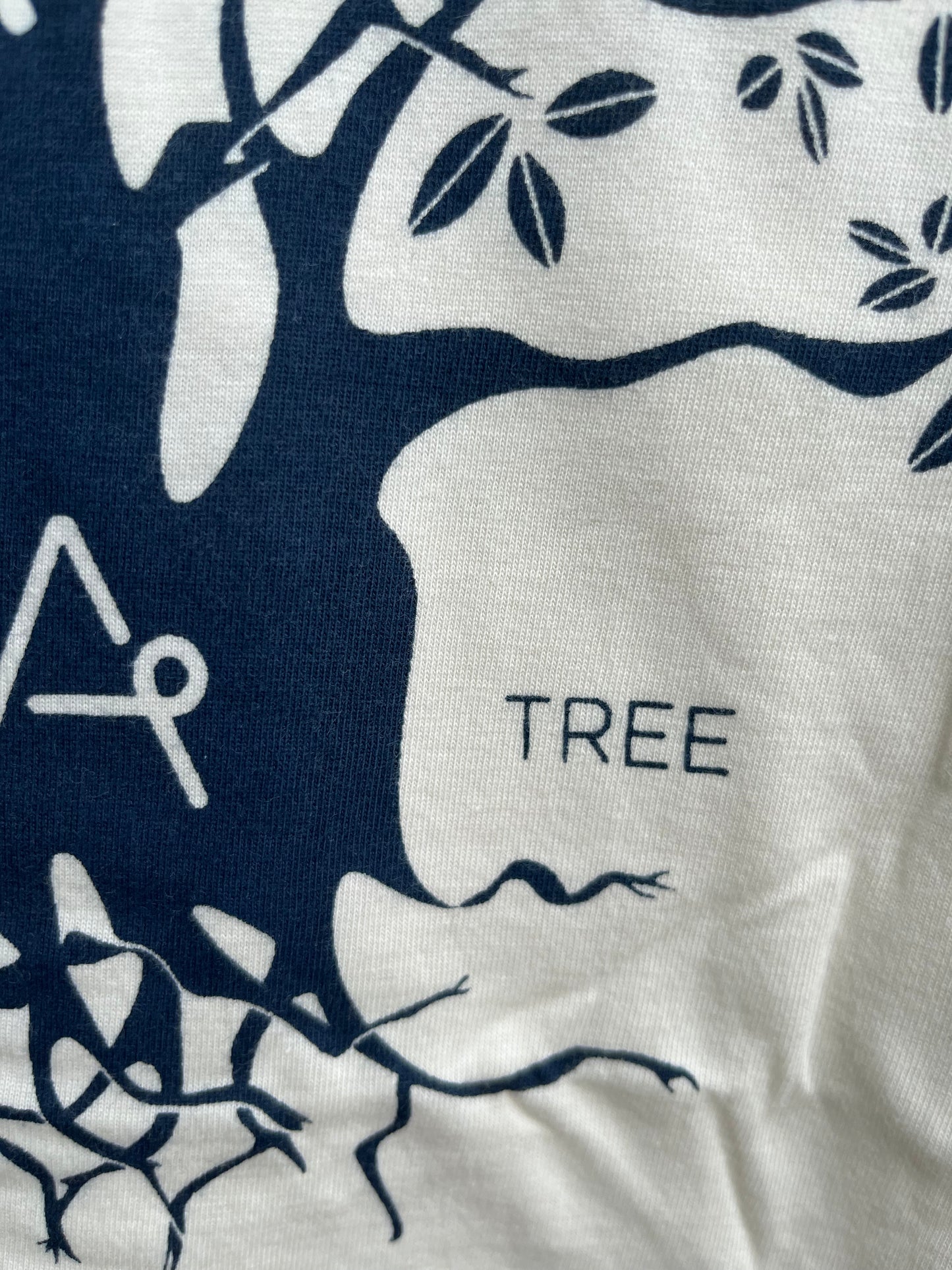 Navy plant a tree Tee  6y (116cm)