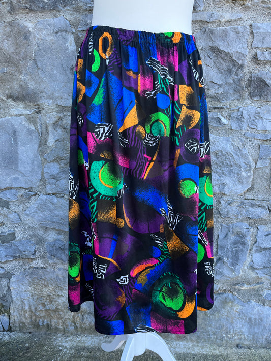 80s abstract skirt uk 12-14