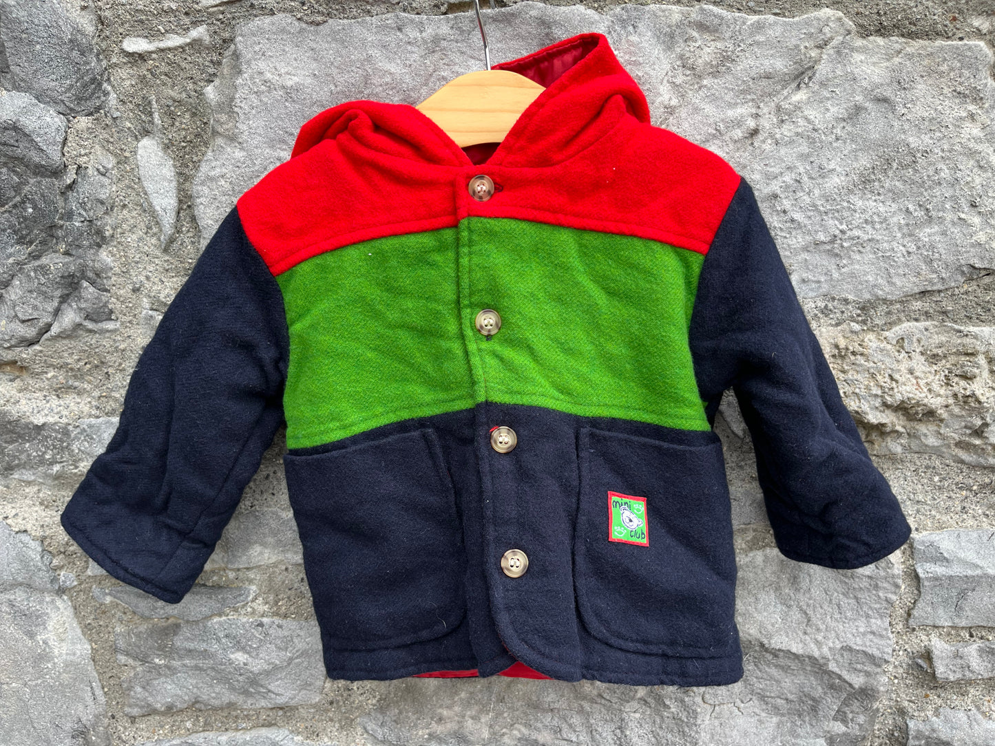 90s woolly coat  3-6m (62-68cm)