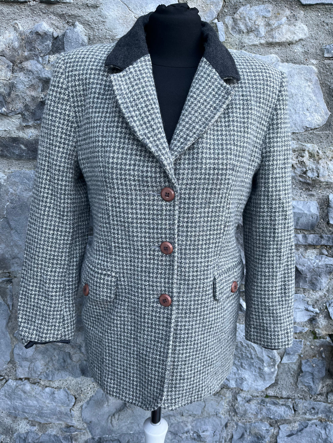 Grey gingham jacket uk 8-10
