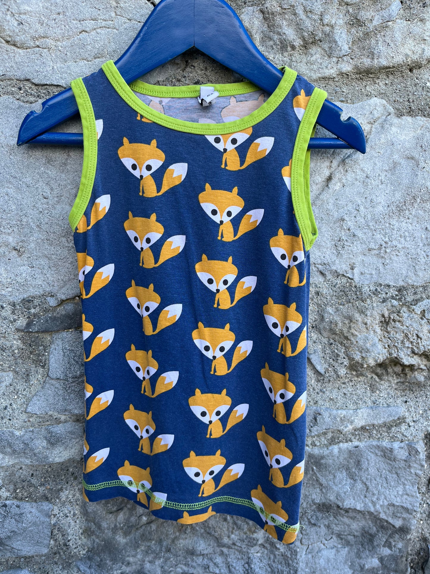 Foxes tank top   3-4y (98-104cm)