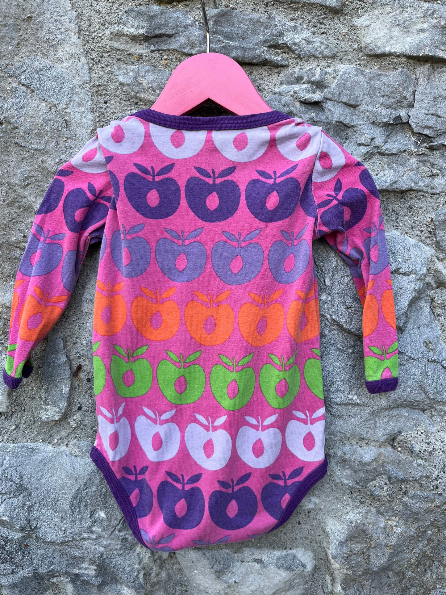 Pink apples vest   12m (80cm)