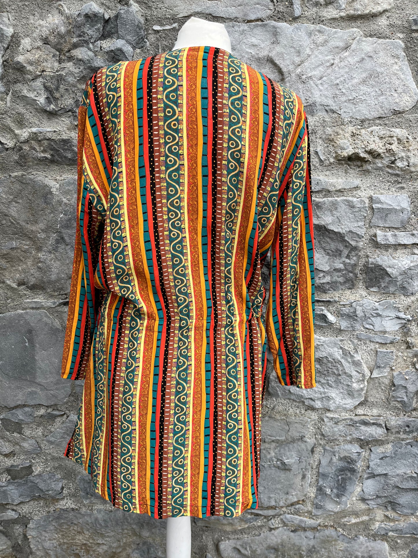 80s stripy tunic uk 10