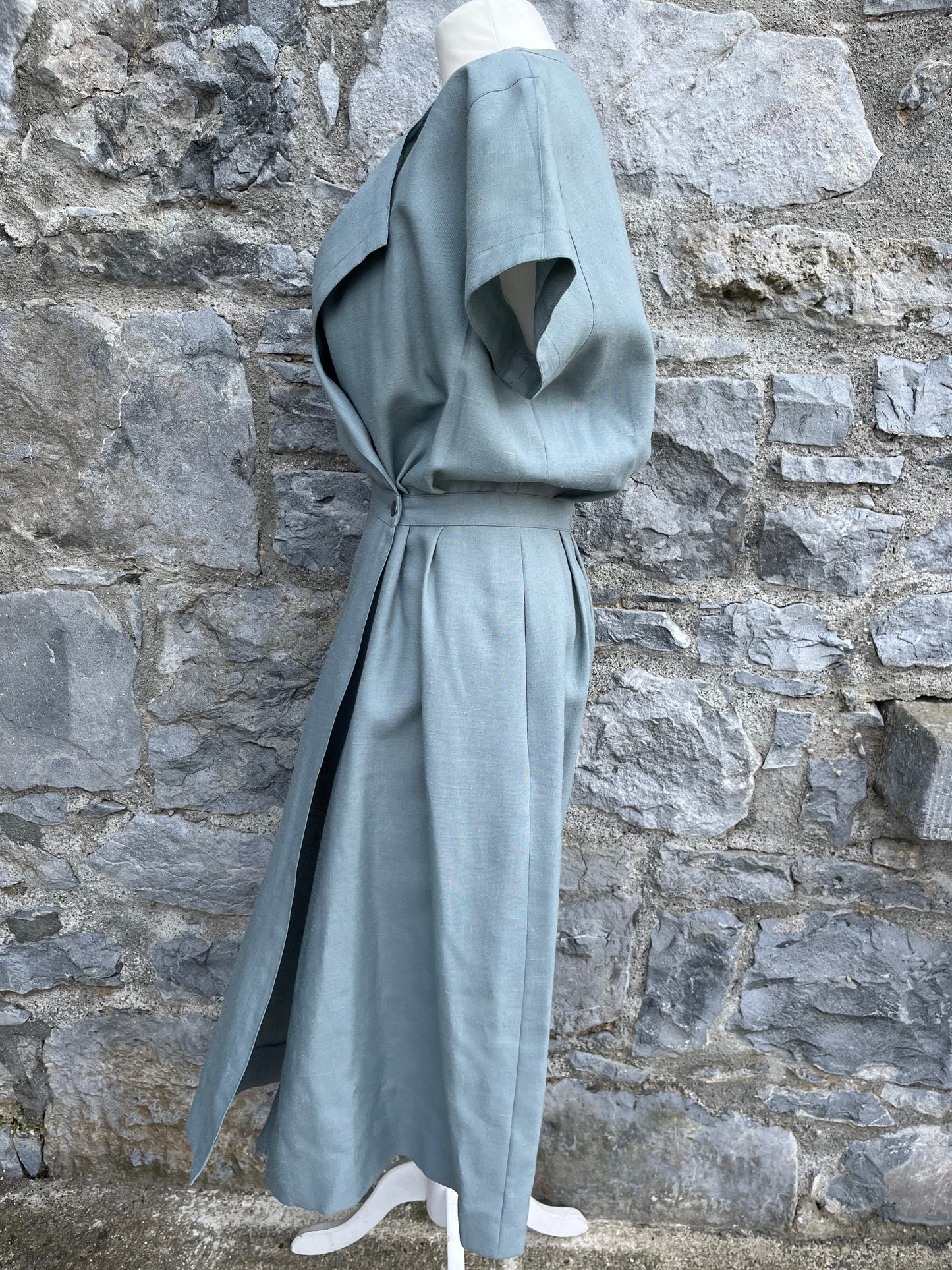 70s grey dress uk 8