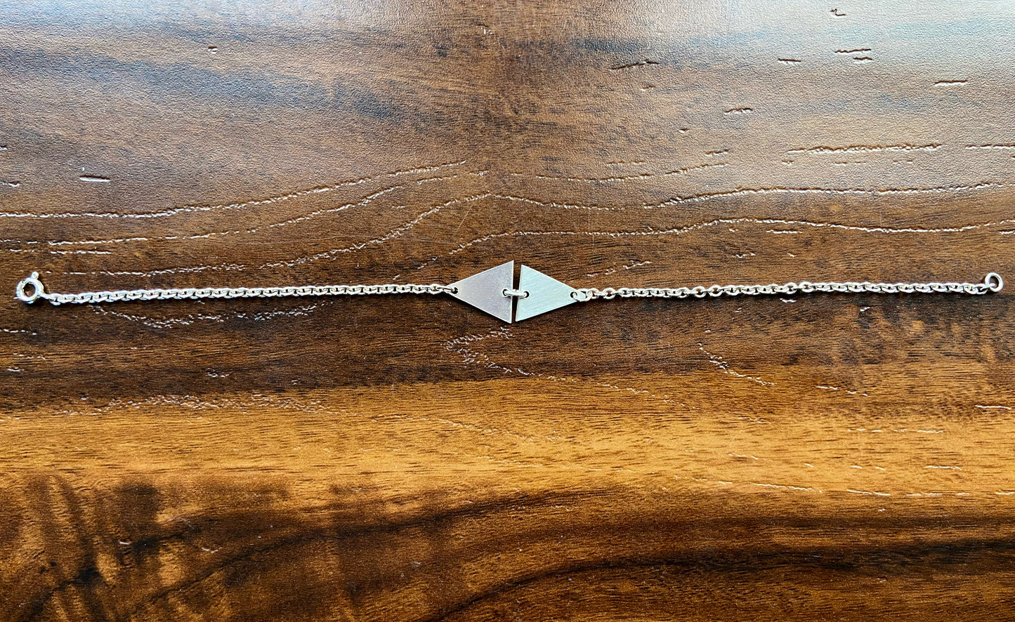 Triangle silver bracelet