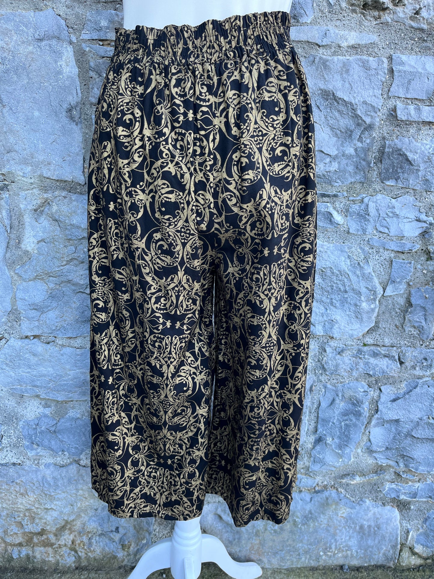 Golden pattern culottes uk 10