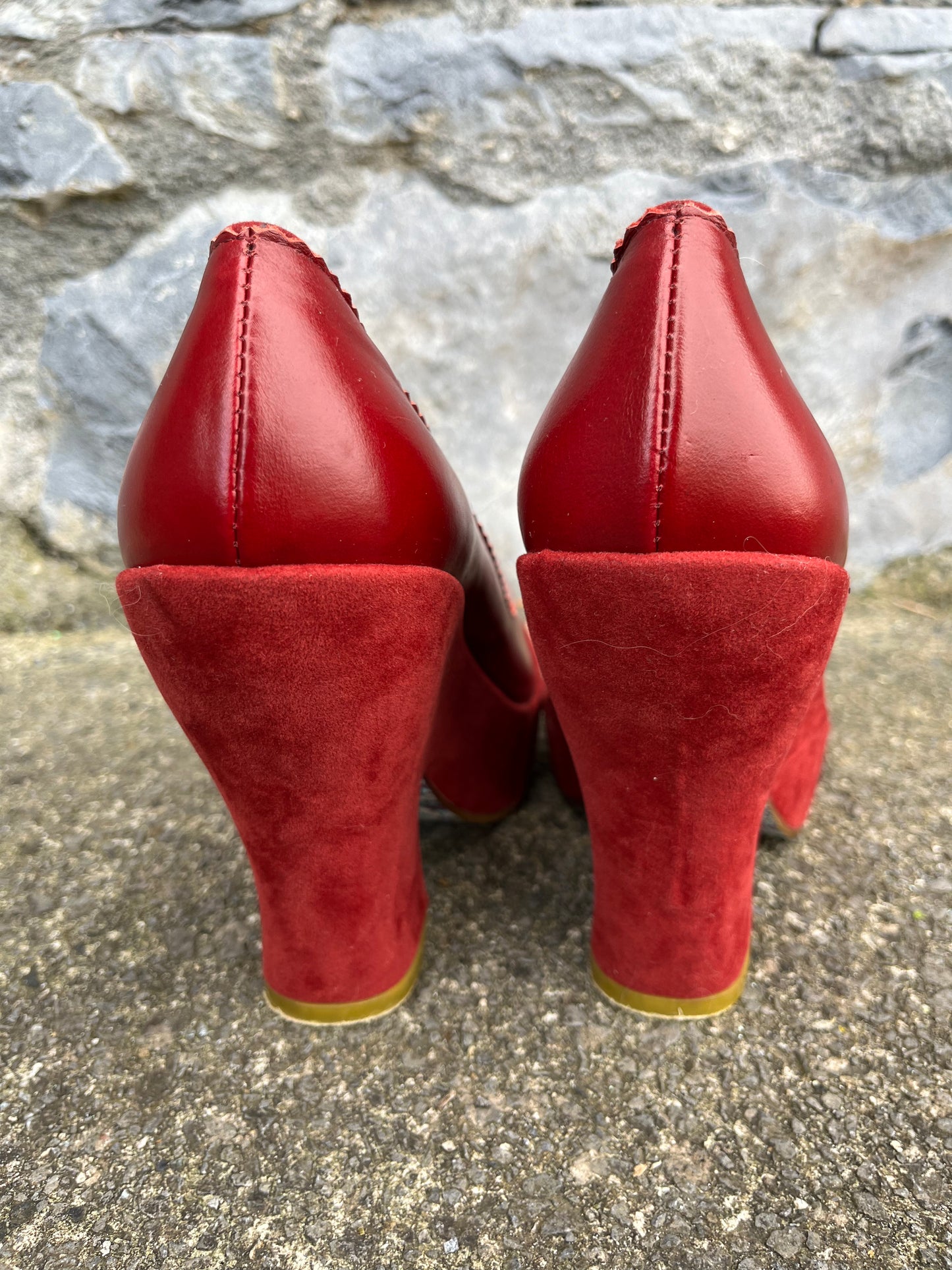 Irregular choice red shoes   uk 6 (eu 39)