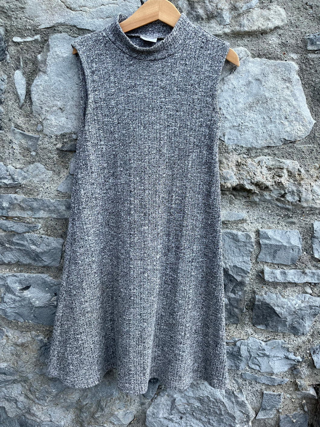 Grey melange dress   9-10y (134-140cm)