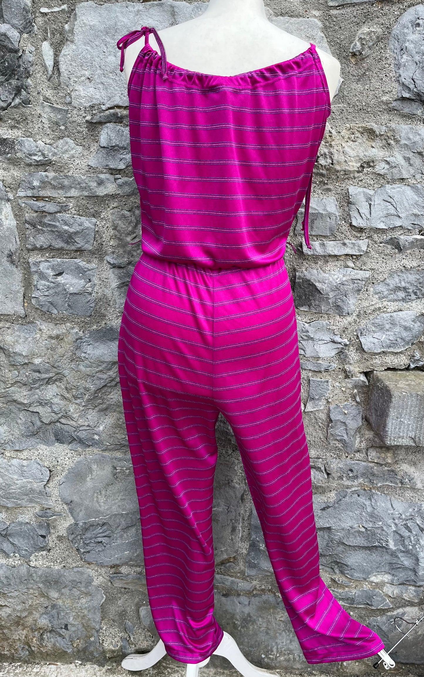 80s pink jumpsuit uk 10