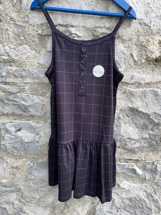 Navy check dress    5-6y (110-116cm)