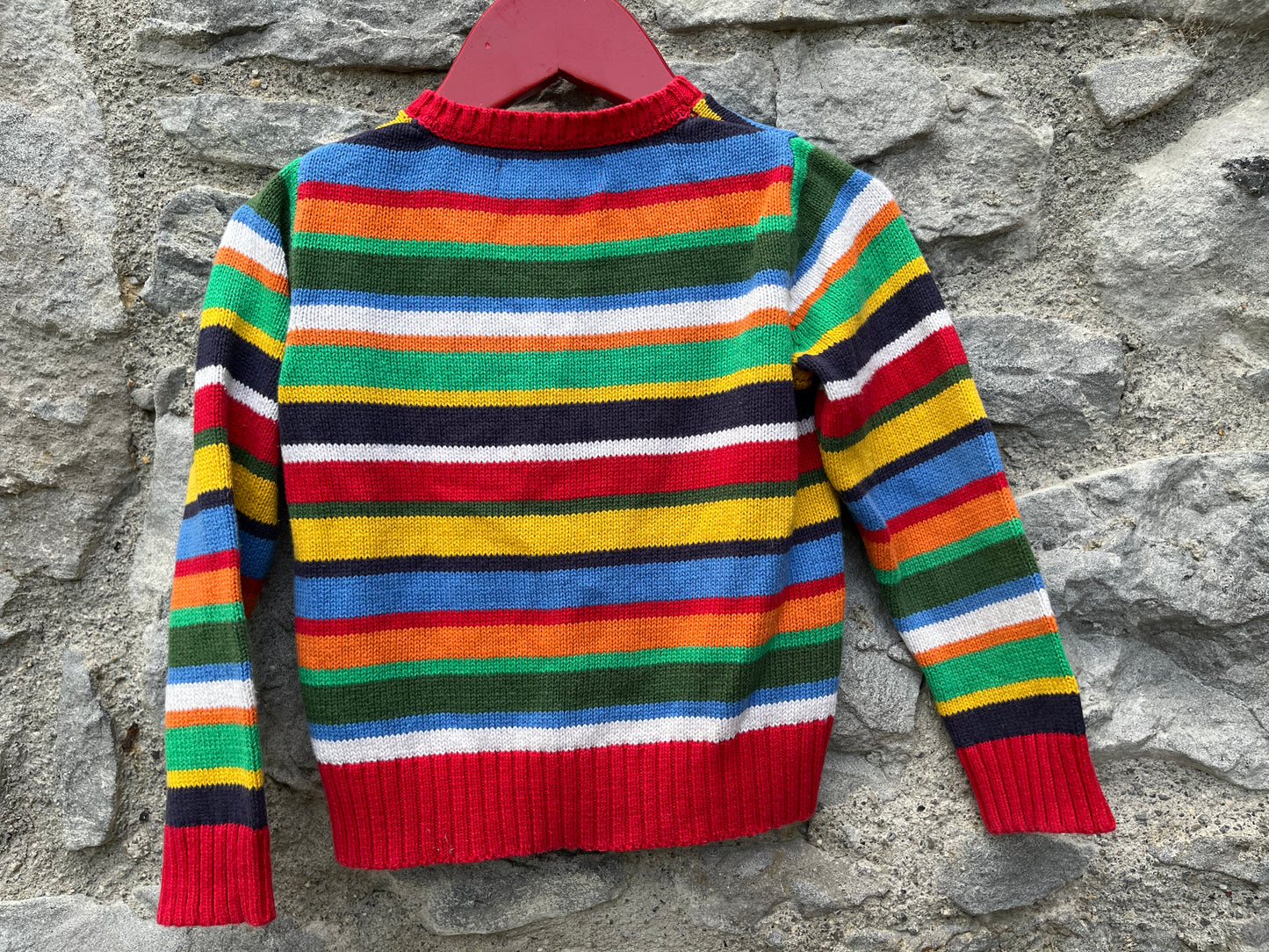 Rainbow stripes cardigan   12-18m (80-86cm)