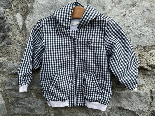 Black gingham jacket   6-9m (68-74cm)