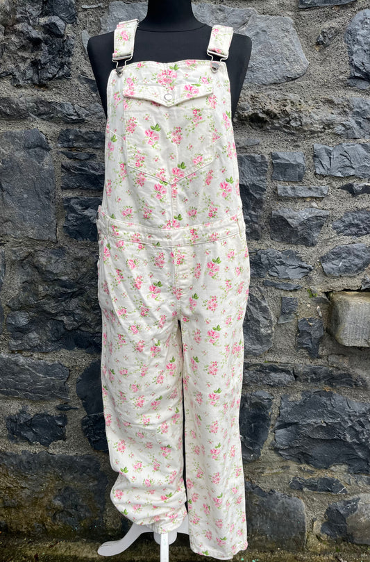 Floral denim dungarees uk 10-12