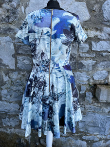 Grey floral dress  uk 10
