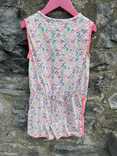 Load image into Gallery viewer, Floral short jumpsuit  6-7y (116-122cm)
