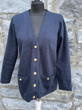 Load image into Gallery viewer, 90s Navy cardigan uk 10-12
