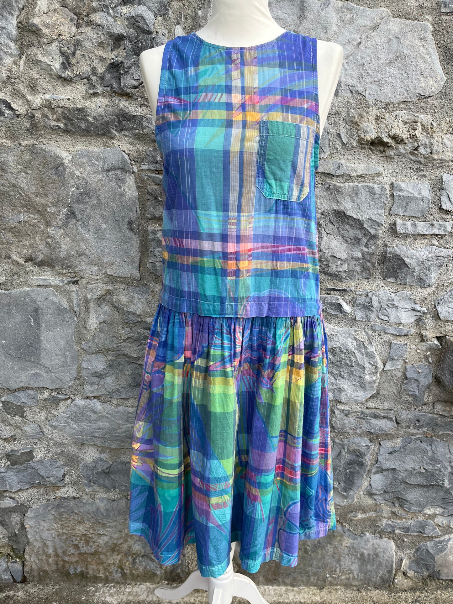 Rainbow check dress uk 10