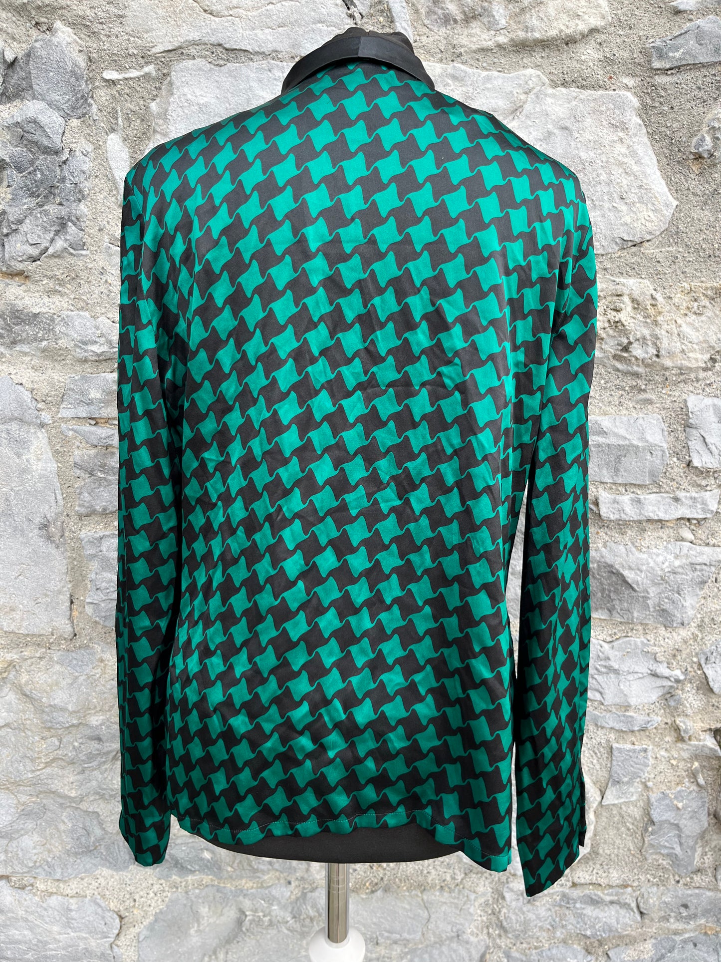 Green houndstooth shirt uk 8-10