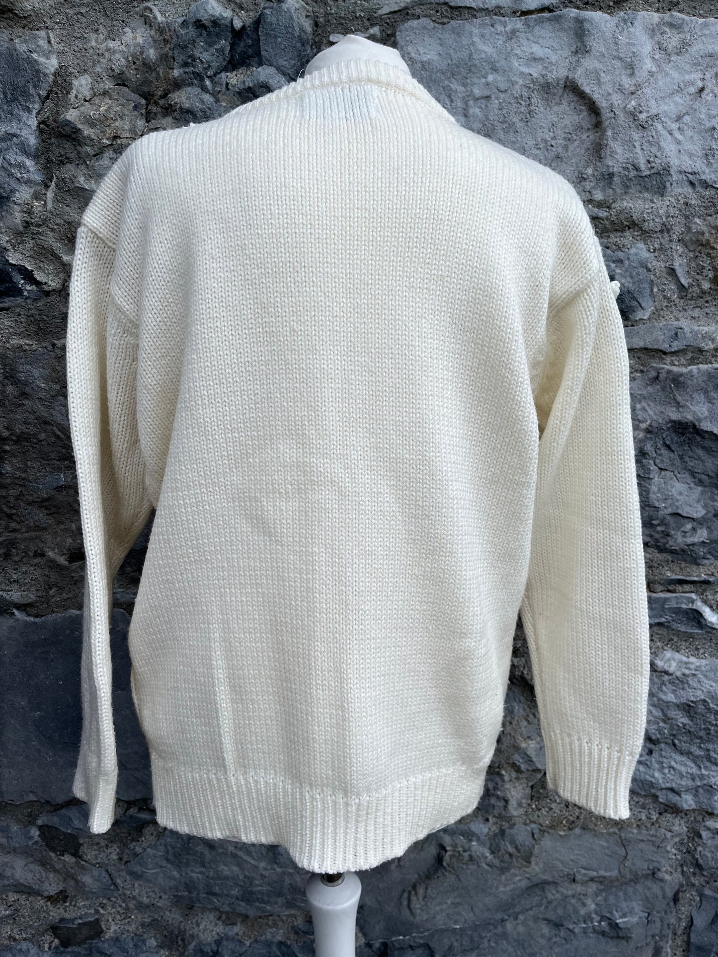 80s white jumper uk 10-12