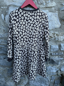 Floral charcoal dress    11-12y (146-152cm)